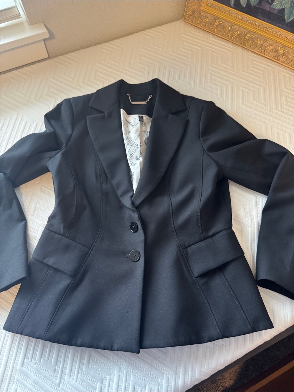 Classic Black Women's signature Blazer Jacket-White House Black Market